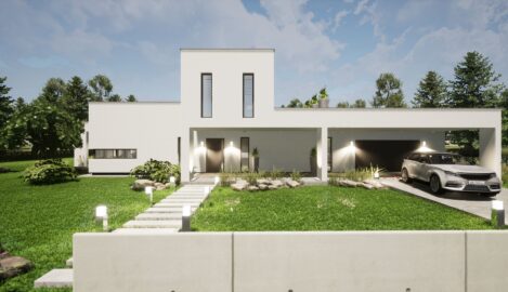 minimalistyczny dom